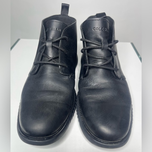 Cole Haan Men's Black 2.Zerogrand Chukka Boot Shoes - Picture 3 of 12